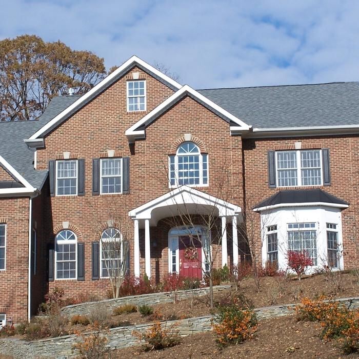 Custom brick colonial home built by RCI
